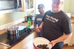 Students cooking