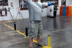 Student at the archery range