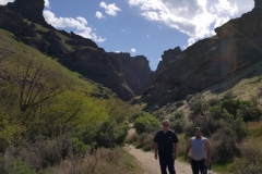 Students hiking at Jump Creek