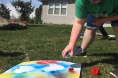 Spray paint activity